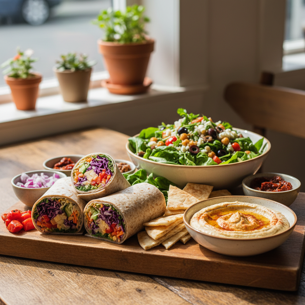 Salads & Wraps at East Village Organic